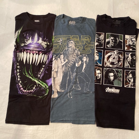T-shirt bundle (3) - Avengers, Marvel, Star Wars. - Picture 1 of 13
